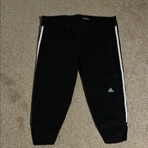 Adidas Womens Capri Black Leggings XL